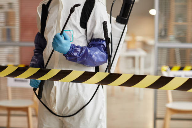 Professional Biohazard Cleanup technician working in Bolinas, CA